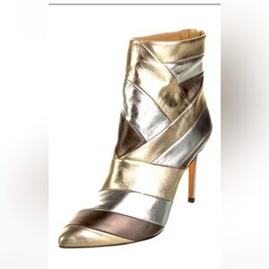 Schutz Pieced Leather Booties